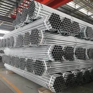 2mm Black Astm A120 3 Galvanized Steel Pipe Price Per Foot For Greenhouse 1.5 Inch Fence
