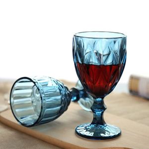 Gobelet rouge vintage de luxe, design de style européen, verre à vin classique épaissi - Product Image 3