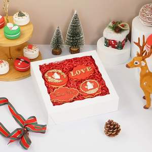 XINHPKGG - Cajas para Pasteles con Ventana, 15 Unidades, 8x8x2 Pulgadas, para Macarons, Postres, Fresas Cubiertas de Chocolate, Pasteles y Cakesicle - Product Image 2