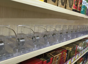 Empujador de estante de supermercado personalizado al por menor XL, estante de sistema de bandeja de exhibición con resorte cargado con divisor - Product Image 2