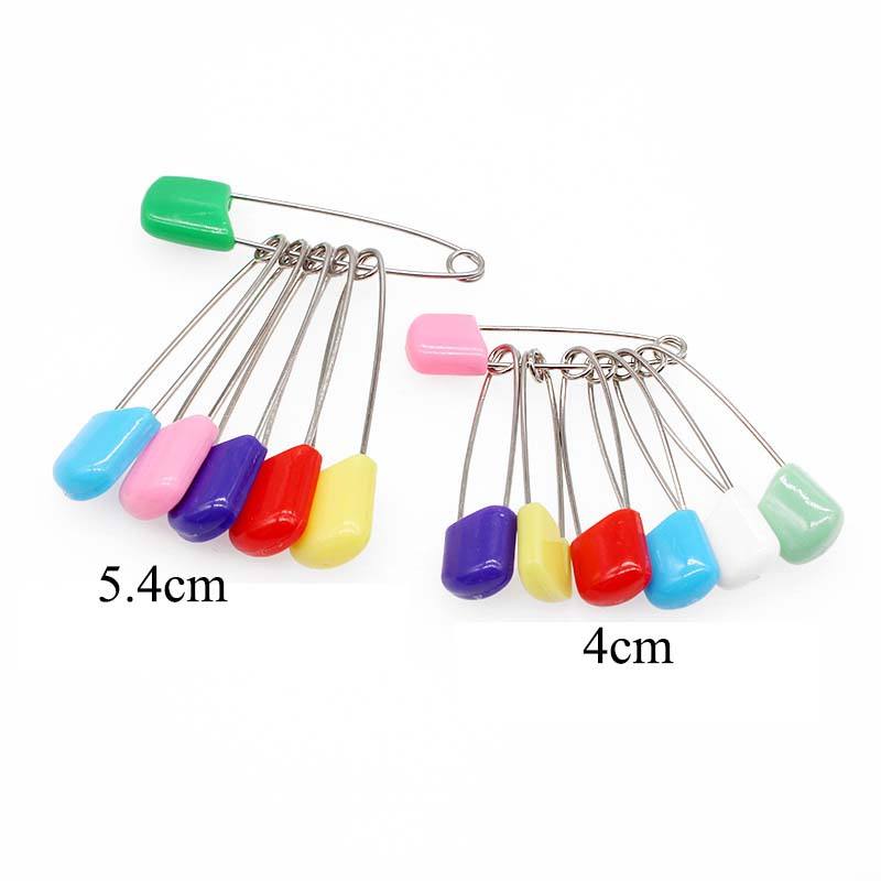 Stainless Steel Safety Pin 4cm Plastic Safety Pins Sewing Accessories for  Baby Kids Cloth Apparel Patchwork Brooches