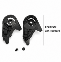 Base de Repuesto para Mecanismo de Visera de Casco SHAFT 562, Par con Tornillos