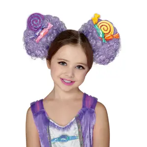 Хэллоуин помпон конфеты Клоун парик Детский костюм аксессуар косплей парик волос