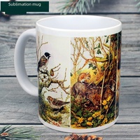 36 pièces/boîte Tasse en céramique blanche de 11 oz pour sublimation - Personnalisable pour les cafés