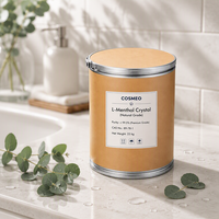 Prix de gros Cristaux de menthol naturel L-Menthol de haute pureté Qualité supérieure Agent rafraîchissant pour soins bucco-dentaires Dentifrice Bain de bouche