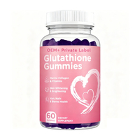 Complément alimentaire à base d'extraits de plantes OEM ODM, bonbons gélifiés au glutathion, collagène marin, vitamines, produits de beauté, blanchiment et éclaircissement de la peau