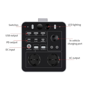 แบตเตอรี่สำรองพลังงานแสงอาทิตย์แบบพกพา 156Ah 600W พร้อมไฟฉายและที่จุดบุหรี่ในรถยนต์สำหรับใช้ในกรณีฉุกเฉิน - Product Image 5