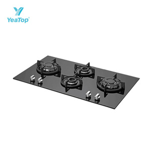Placa de Cocción de <span class=keywords><strong>Gas</strong></span> Integrada de 4 Quemadores con Cubierta de Vidrio Templado, Encendido Electrónico, Compatible con GLP/GN, <span class=keywords><strong>Cocina</strong></span> de Bajo Consumo - Product Image 5