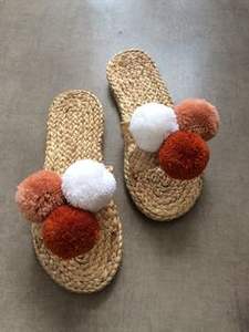 Zapatos de paja/zapatillas de paja/zapatos tejidos sandalias/tejido jacinto de agua Spa(Ms.Sandy 84587176063) - Product Image 4