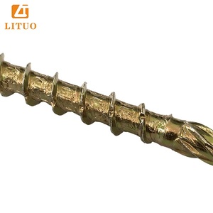 Vis à bois galvanisées au zinc jaune Vis de pont Vis de clôture <span class=keywords><strong>Torx</strong></span> Drive T17 Tip pour bois extérieur enduit d'époxy et clôture extérieure - Product Image 4