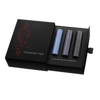 Boîtes d'emballage pour gloss à lèvres en carton noir mat magnétique avec logo imprimé personnalisé