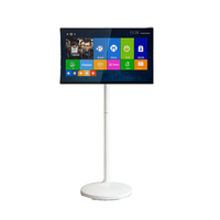Tablet TV con Pantalla Táctil Inteligente, Sistema Operativo Android, Soporte Giratorio para TV, Pantalla LED Inteligente Móvil, TV Portátil para Baño