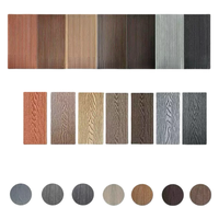 Plancher composite WPC carré imperméable avec quille solide et système d'assemblage pour terrasses extérieures