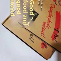 Boîte à pizza carrée personnalisée en carton ondulé épais, imprimée avec motif couleur sur carton blanc, recyclable, pour emballage alimentaire à emporter, protection UV