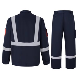 OEM Uniform Safety Reflective Jacket Pants Flame Retardant Workwear Set for <strong>Construction</strong> <strong>Work</strong> <strong>Clothes</strong> - Product Image 4