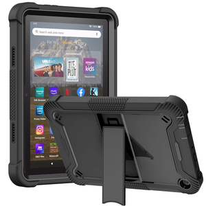 เคสแท็บเล็ตกันกระแทกแบบหนาพิเศษสำหรับ Amazon Fire HD 8/ HD 8 Plus, ฝาครอบป้องกันการตกกระแทกอย่างดีพร้อมขาตั้งในตัว - Product Image 1
