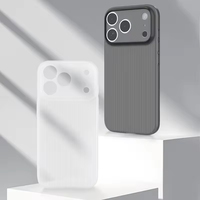 Coque de téléphone portable ultra-fine 0,35 mm en PP pour iPhone 17 Pro, antichute 3M, finition mate unie