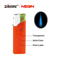 Briquet électronique en plastique de conception moderne, coupe-vent, rechargeable, briquets à butane pour fumer