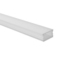 Canaux de lumière de bande en aluminium montés en surface d'installation facile pour les lumières linéaires de LED pour l'éclairage de chambre 19*9.6mm