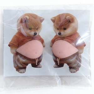 Jouet à presser en caoutchouc 3D Shiba Inu ventre bombé - Jouet créatif et mignon pour animaux de compagnie, anti-stress, petit jouet pour enfants - Product Image 1