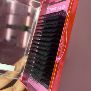 Matte Black Custom LOGO Individual Lashes Supplies Private Label Faux <strong>Mink</strong> Lash Trays Volume Classic Cashmere <strong>Eyelash</strong> <strong>Extension</strong> - Product Image 6