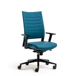 Fauteuil moderne VAGHI IXSIL, design moderne, siège pivotant réglable, hauteur du siège réglable, accoudoirs en polyamide, tissu, dossier moyen, soutien lombaire - Product Image 1