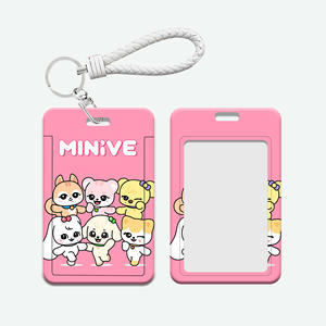 Venta al por mayor Kpop Idol Group Cute Cartoon IVE MINIVE Bus Card Cover Tarjetero - Product Image 1