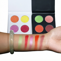 Großhandel Mehrfarbige Gepresste Puder-Lidschatten-Palette Gemischte Matte Schimmernde Tragbare Kombination Private Label Veganes Augen-Make-up