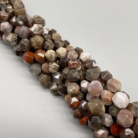 Diamant à facettes naturelles coupe bois de chauffage-jaspe fossile perles en vrac pour la fabrication de bijoux bracelet à bricoler soi-même collier boucles d'oreilles 15.5 pouces