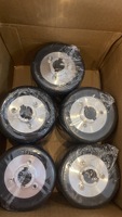 PMS 90x100x19mm roues de tambour en caoutchouc gonflables rouleau de roue de polissage support de tambour en caoutchouc