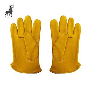 Un Logo personalizzato di qualità per uomo e donna in vera pelle di daino guanti da moto per regalo - Product Image 4