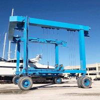 15 tonnes 10 tonnes 50 tonnes Marine Travel Lift Boat Hoist Grue Lift Boat Marin Hoist Boat