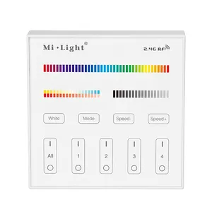 B4 Mi-light 2.0 RF2.4G Grouping Wall Mounted Touch Panel Switch RGB CCT LED Dimmer Controller