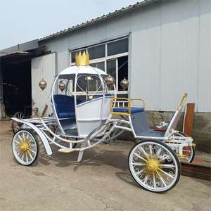 Caravane pour chevaux de <span class=keywords><strong>mariage</strong></span> événement fête transport spécial Royal Golden Horse Drawn Carriages <span class=keywords><strong>voiture</strong></span> de tourisme électrique bus - Product Image 6