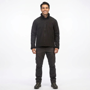 Veste d'hiver softshell de haute qualité pour homme, col montant, coupe-vent, avec logo personnalisé, imperméable et chaude, service OEM - Product Image 1