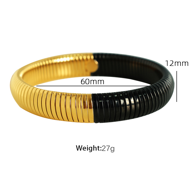 Bisel de 12 mm de ancho, 60 mm SZ12 dorado y negro