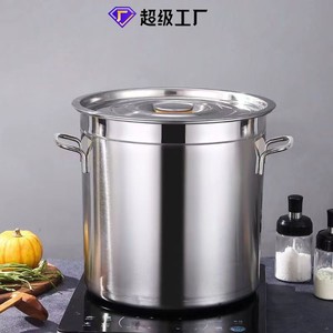 Stainless Steel Soup <b>Pot</b> 5L And Above <b>Large</b> Capacity With Lid For Commercial And Household Use - Product Image 4