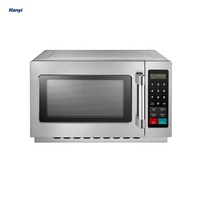 Harga grosir restoran 34L 1000W, konter baja antikarat atas Microwave Oven komersial Digital dengan tampilan LED