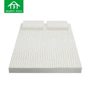 Customize dunlop pure latex core mat rubber pad hotel bed foam toppers orthopedic 7 zone organic thailand natural latex mattress