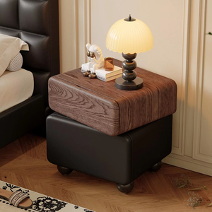 2025 Table de <span class=keywords><strong>chevet</strong></span> en bois massif pour hôtel stockage avancé <span class=keywords><strong>lit</strong></span> côté seau armoire luxe intégré anti-déflagrant caractéristiques - Product Image 1