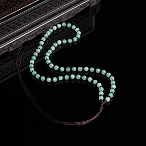 Collar de Jade Verde Exquisito con Cuentas Redondas de Cuarzo de Alta Calidad de 6 mm, Regalo de Aniversario para Mujer - Product Image 5