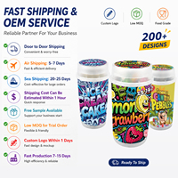 Contenants personnalisés à ouverture facile de 3,5 g pour herbes sèches et fleurs avec couvercle, contenants jetables à ouverture facile pour mousse et crème glacée