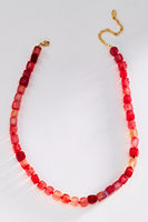 Haute qualité été nouveau Style Design Original guérison dopamine pierre naturelle collier coloré clavicule perle Bracelet pour les femmes