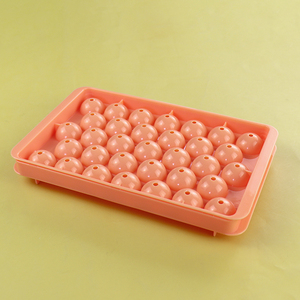 Bandeja de Plástico para Cubitos de Hielo con Tapa, 33 Cavidades, PP, Fácil de Desmoldar, Molde Redondo para Cubitos de Hielo, Contenedor de Hielo - Product Image 1