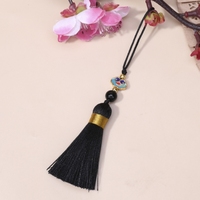 Sjzmm échantillon gratuit 5cm frange de gland en soie pour la décoration de fête signets glands gland de vêtement pour la fabrication de bijoux