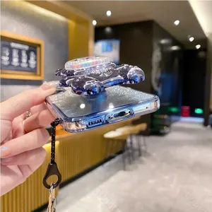 Funda con Soporte para Teléfono <span class=keywords><strong>Motorola</strong></span> <span class=keywords><strong>Moto</strong></span> G83 <span class=keywords><strong>G60</strong></span> <span class=keywords><strong>S</strong></span> G84 G82 G62 G22 G20 G10 G13 G23 G50 G32 G42, Diseño de Oso con Correa de Flores - Product Image 4