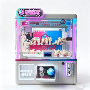 Mini Macchina Artiglio per Intrattenimento Indoor, Distributore Automatico di Portachiavi Giocattolo con Accettatore di Monete per Negozi di Regali <span class=keywords><strong>e</strong></span> Zone Giochi per Bambini - Product Image 1