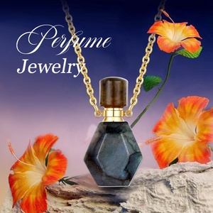 Pendentif en pierre naturelle pour aromathérapie, vente en gros, collier en pierre œil-de-perdrix pour homme ou femme - Product Image 5