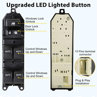 SUKIOTO 84820-0R040 Interruptor Eléctrico de Control de Ventanas para Toyota Tundra 2007-2021, Accesorios para Auto
