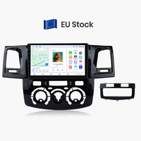 Radio Mobil Android Carplay Junsun untuk Toyota Fortuner Hilux 2007-2015, GPS Navigasi, Multimedia Player, dan Pemutar DVD Mobil